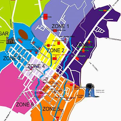 Bangued Street and Zone Map