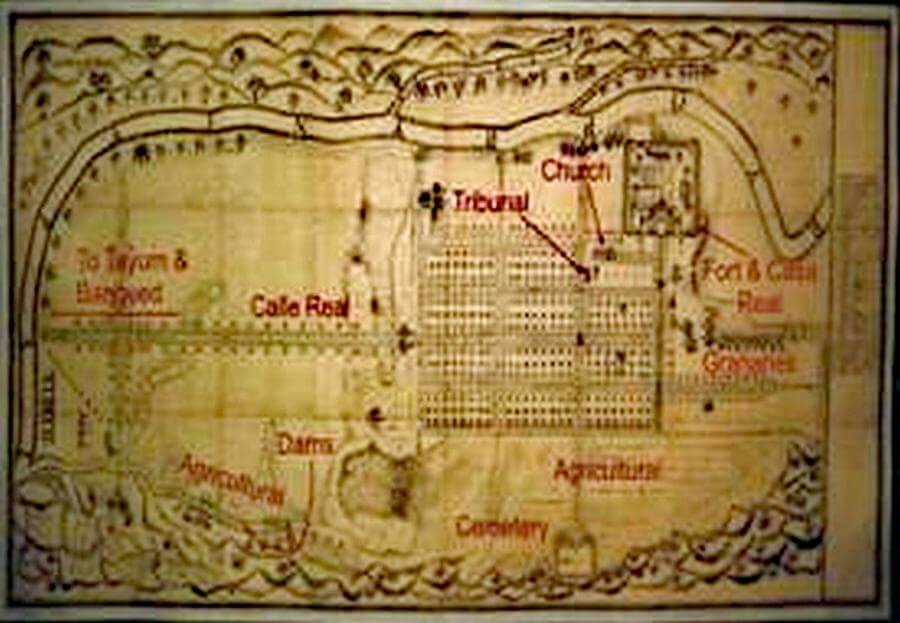 Map of Bucay old town