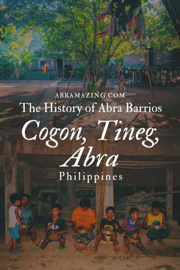 history of abra barrio cogon, tineg